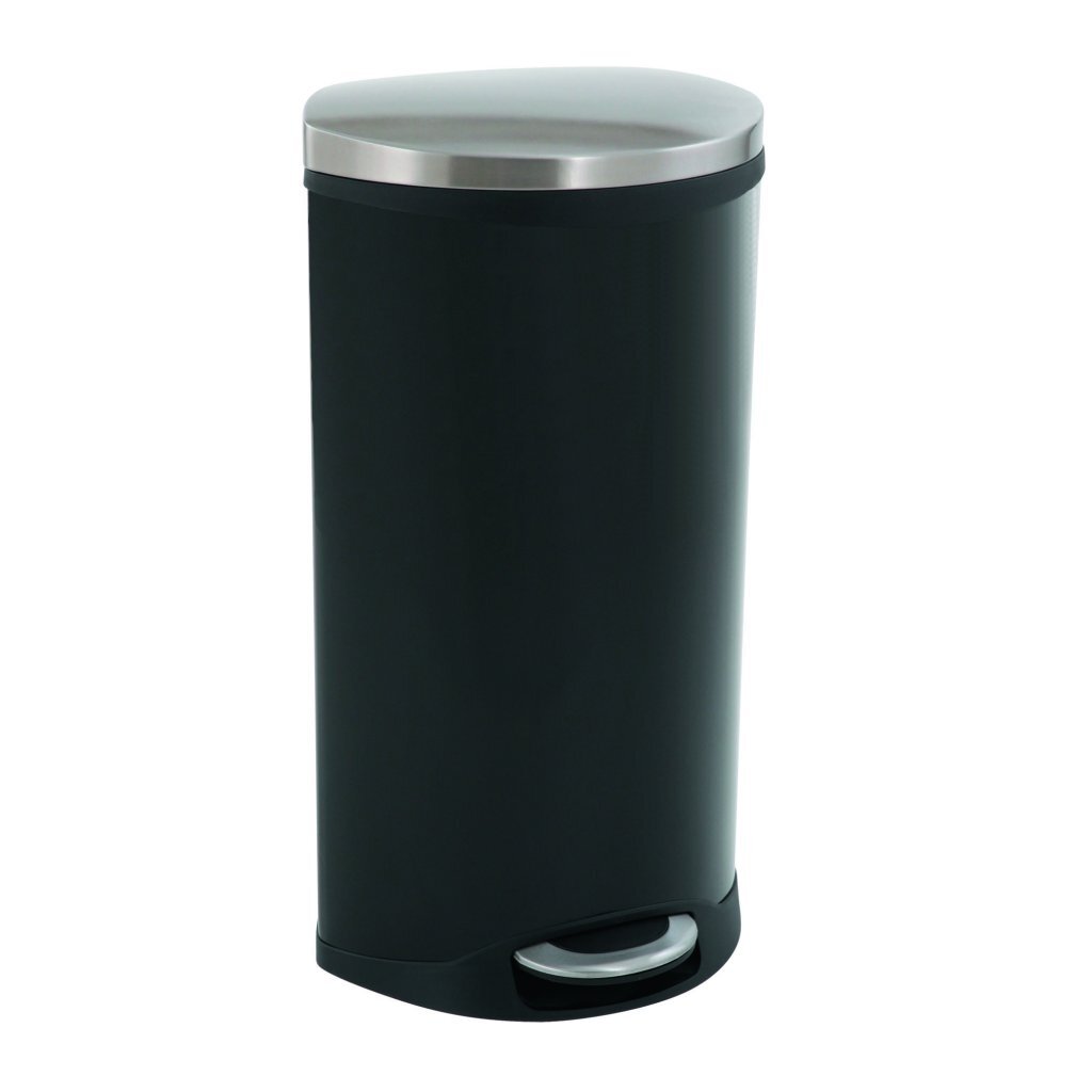 Eco shell pedal bin 30l black