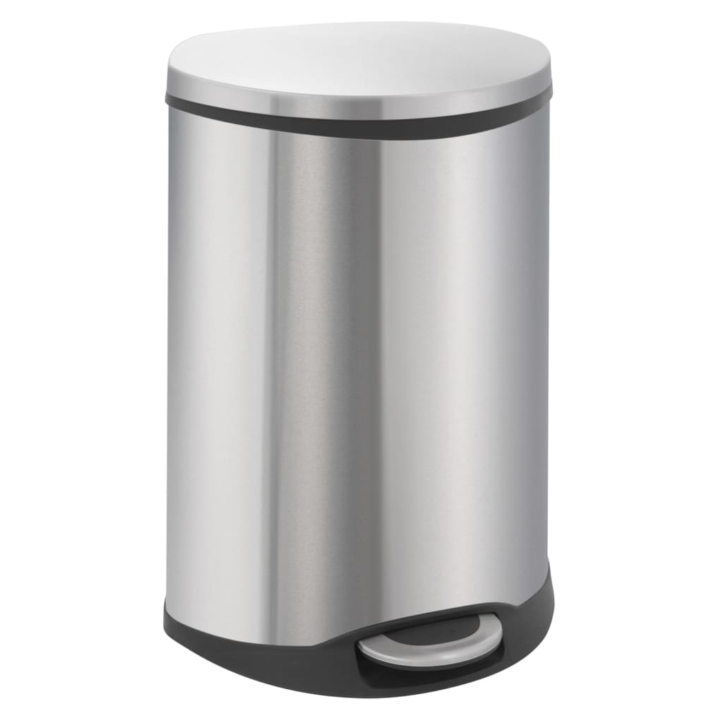 EKO Pedal Bin Shell 2x22 L rohož stříbrná barva