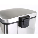 Eko pedal bin grace 35 l mat srebrno obarvano