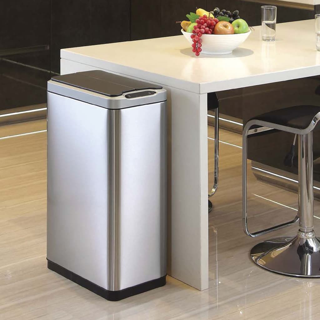 Eko Eko Garbage Can con sensor Phantom 45 L Mat de color plateado
