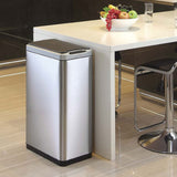 Eko Eko Garbage Can con sensor Phantom 45 L Mat de color plateado