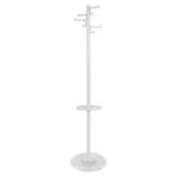 V-part Coat rack standing with 8 hooks Porcelain 178 cm white