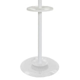 V-part Coat rack standing with 8 hooks Porcelain 178 cm white