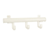 V-Part Coat rack with 3 Haken Techno 3 White