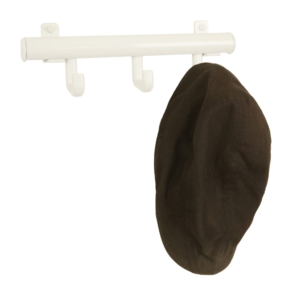 V-Part Coat rack with 3 Haken Techno 3 White