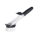 Overige merken aqua laser afwasborstel met dispenser + schuurspons zwart wit