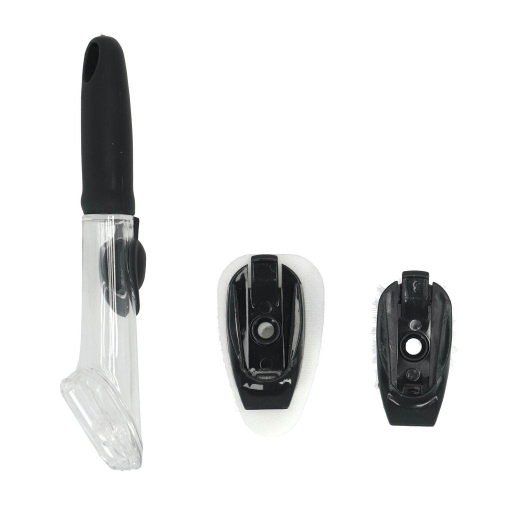 Geschirrspüste mit Spender und Schwamm