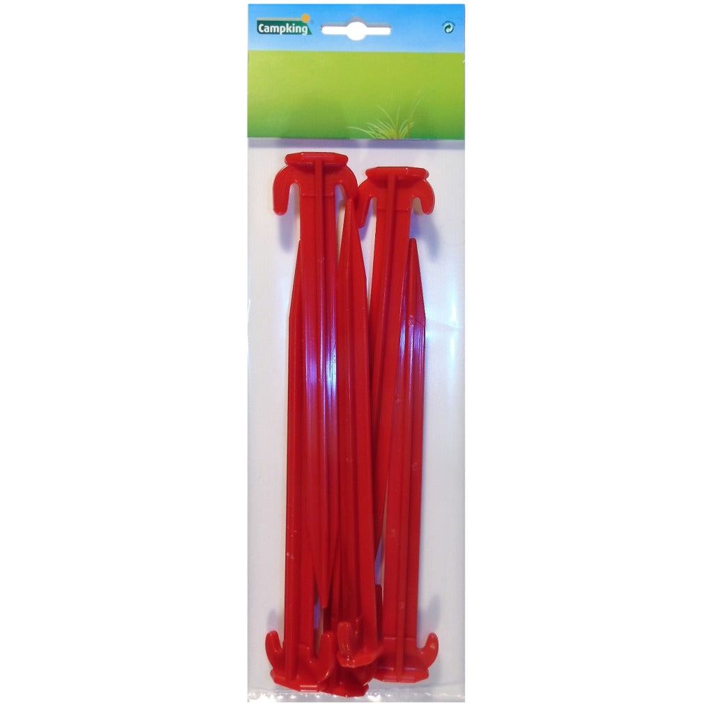 Campking 6x piquets de tente en plastique 20cm