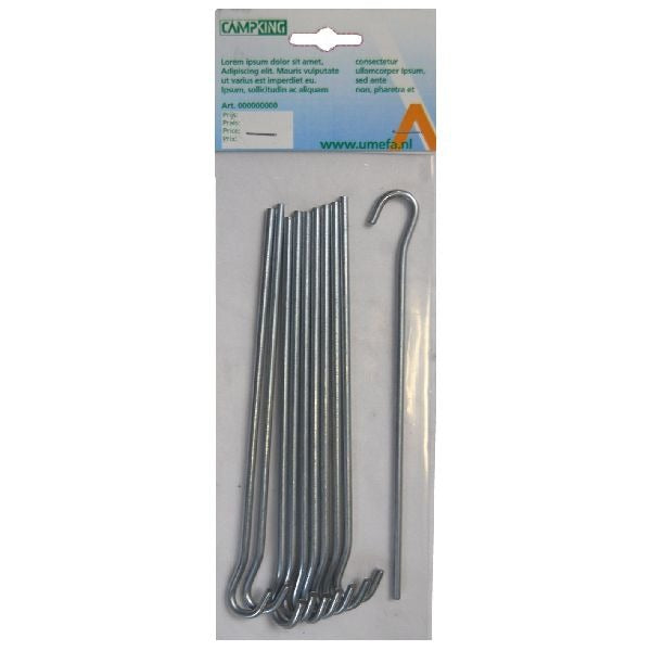Campking 10x in alluminio Penk a terra aperta 24 cm