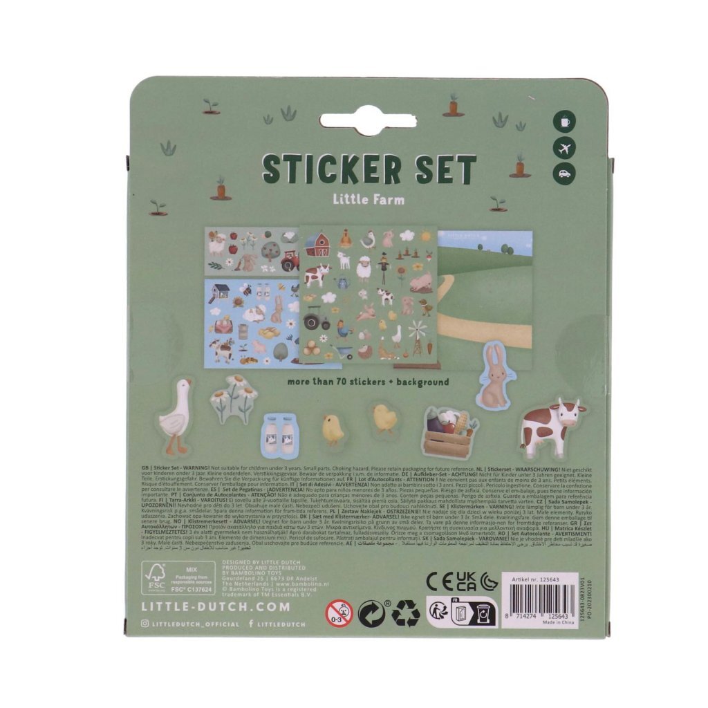 Little Dutch sticker set farm