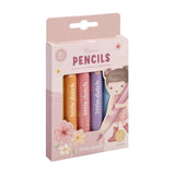 Little dutch rosa potloden 6 stuks