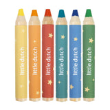 Pencils short thick little dutch jim 6 pieces | 2 pcs