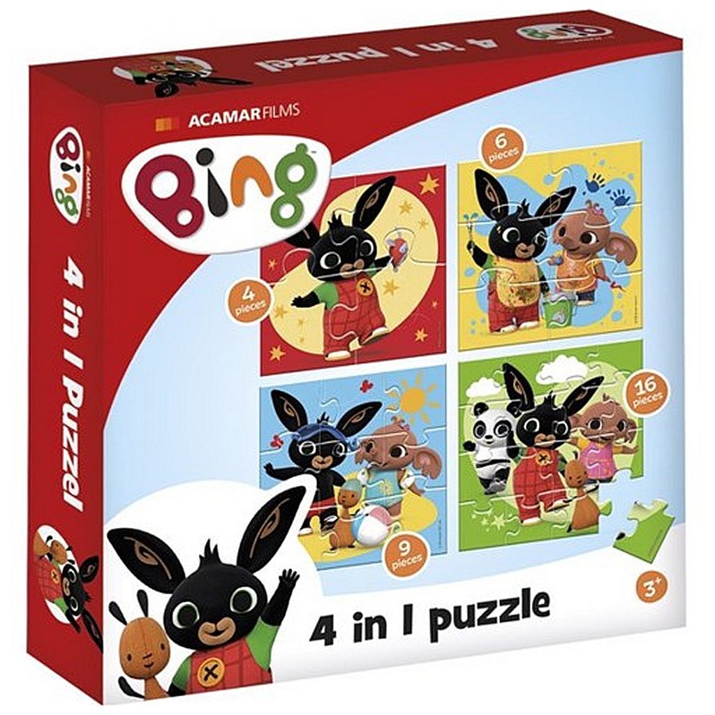 Bambolino Toys Bing -puslespil, 4in1
