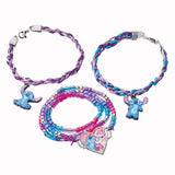 Fazendo pulseiras de ponto Totum Disney
