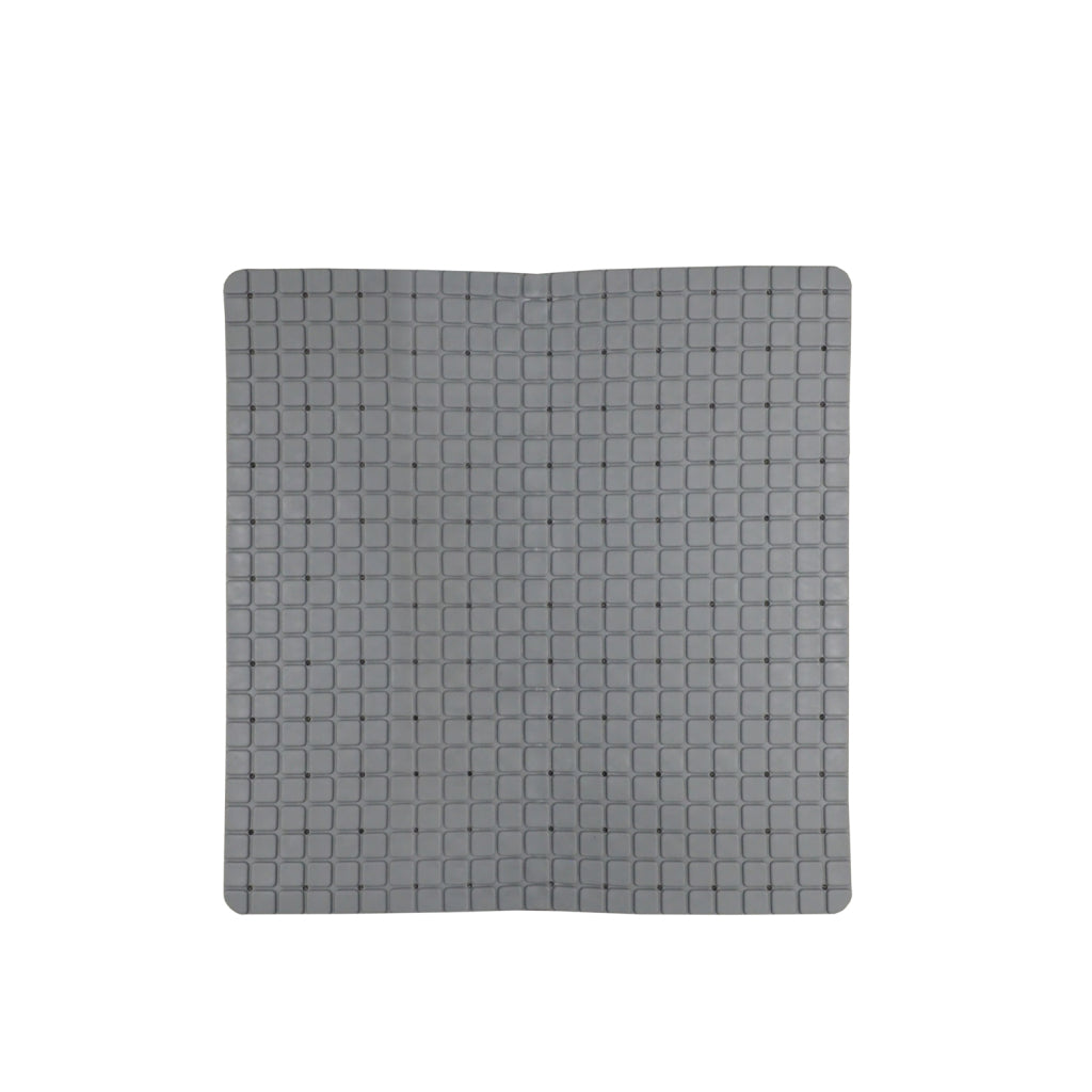 Nizozemska hiša proti tuširanju proti zvitku 55x55 cm siva