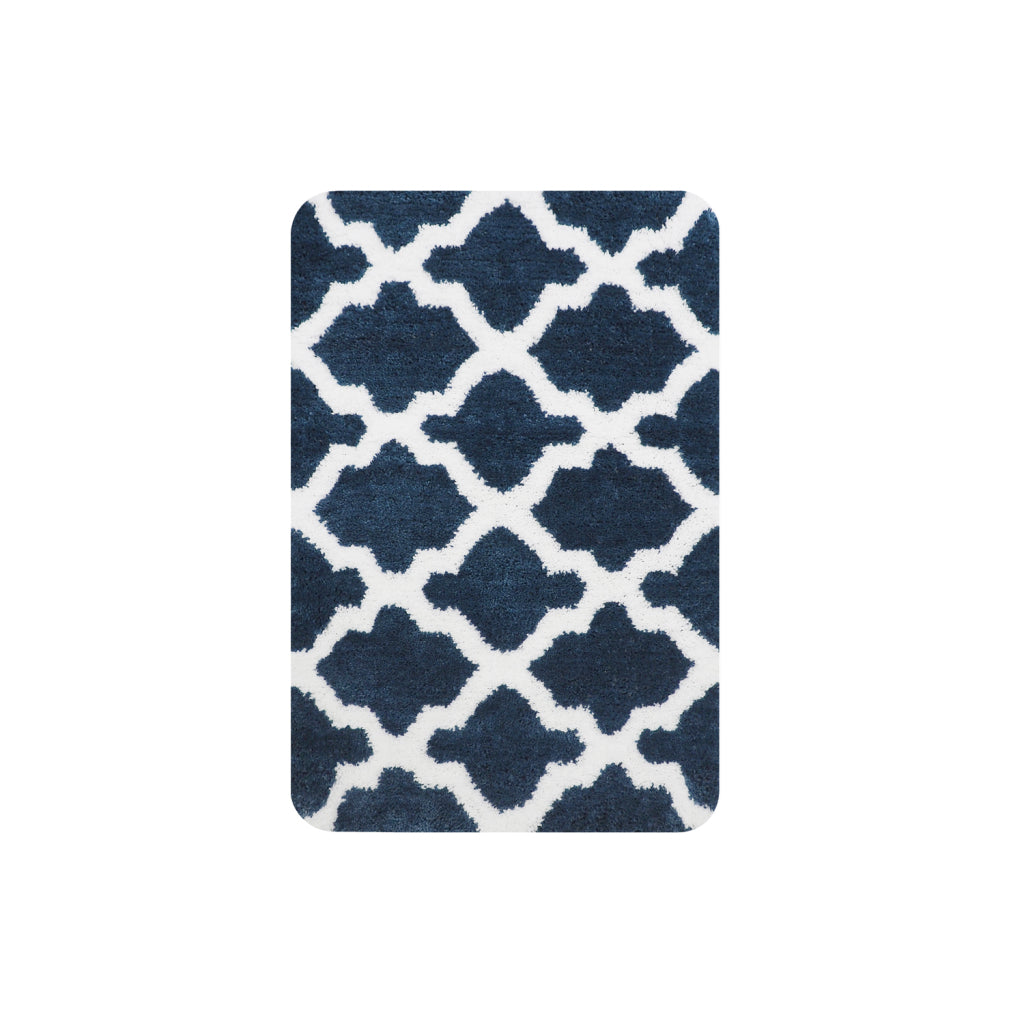 Dutch house toulon bath mat 60 x 90 cm navy