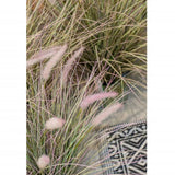 Emerarrd kënschtlech Planz an Zinc Pot Lamppoleserergras 58 cm