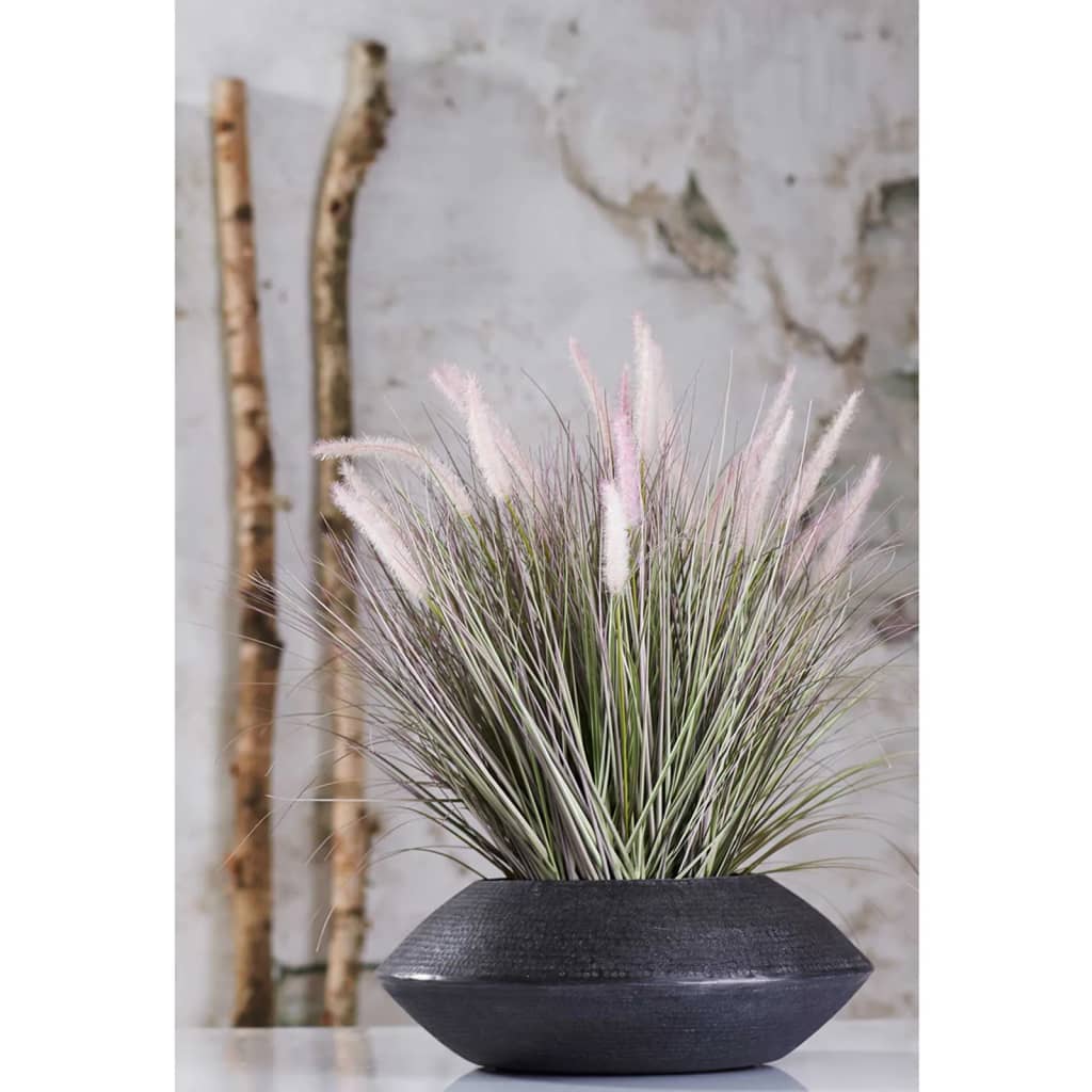 Emerarrd kënschtlech Planz an Zinc Pot Lamppoleserergras 58 cm