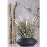 Emerarrd kënschtlech Planz an Zinc Pot Lamppoleserergras 58 cm