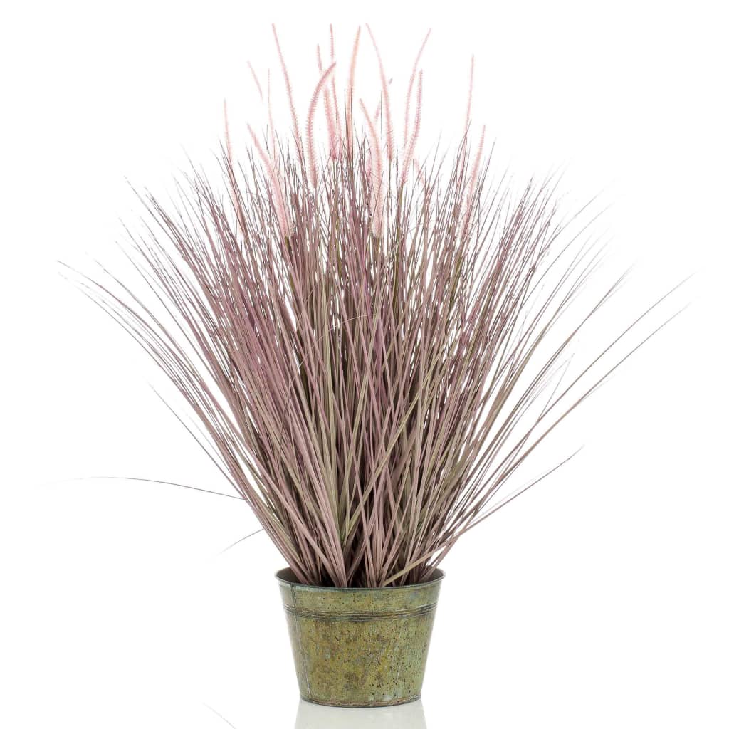 Planta artificial esmeralda en zinc