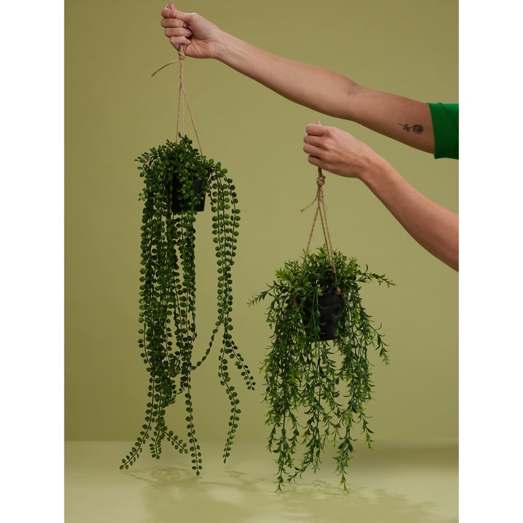 Emerald Emerald Art Plant suspendu dans Pot Buxus 50 cm