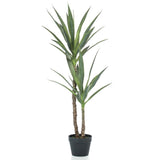 Emerald Smaragdkunstwerk in Topf Yucca 110 cm