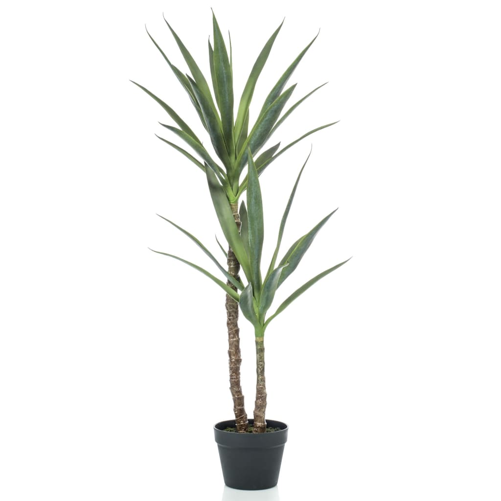 Emerald Smaragdkunstwerk in Topf Yucca 110 cm