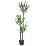 Smaragdová umělecká rostlina v pot Yucca 150 cm