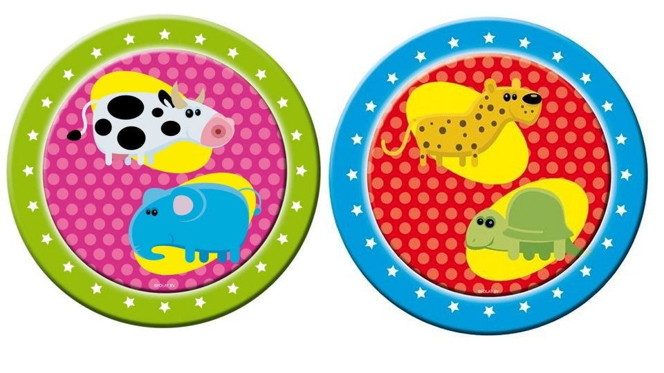 Basic plate animals 23 cm 8 pieces