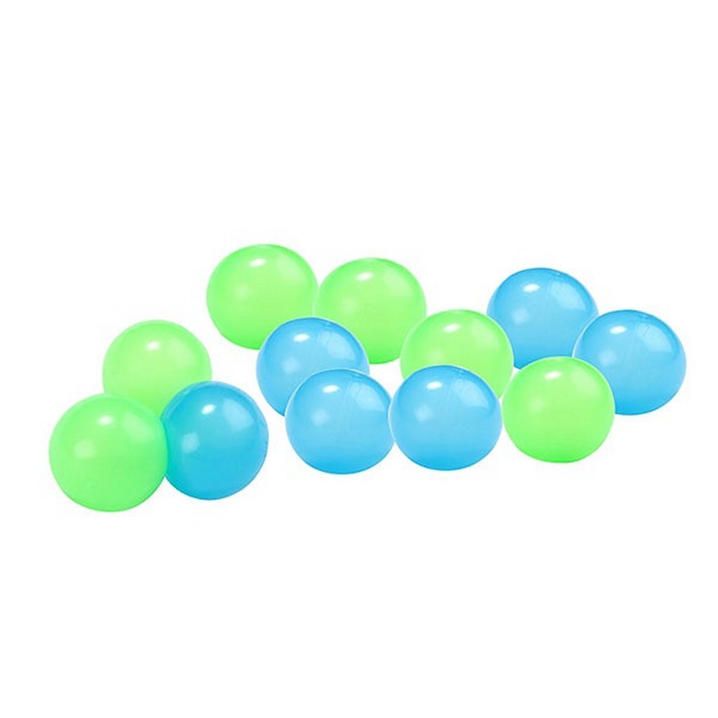 Toi-toys glow throw glow in the dark balls 12 pieces