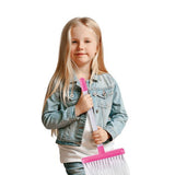 Toi-Toys Glanadh Socraigh Broom le Dustpan agus Dustpan