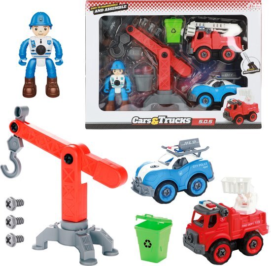 Autos Trucks spielen Hupliensten mit Accessoires