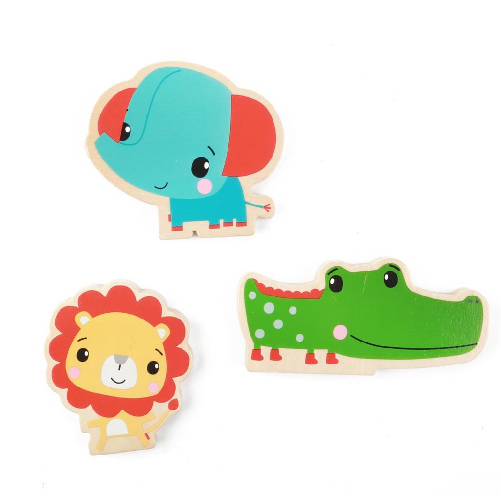 Fisher Price køretøjer Dierenset Wood, 6dlg.