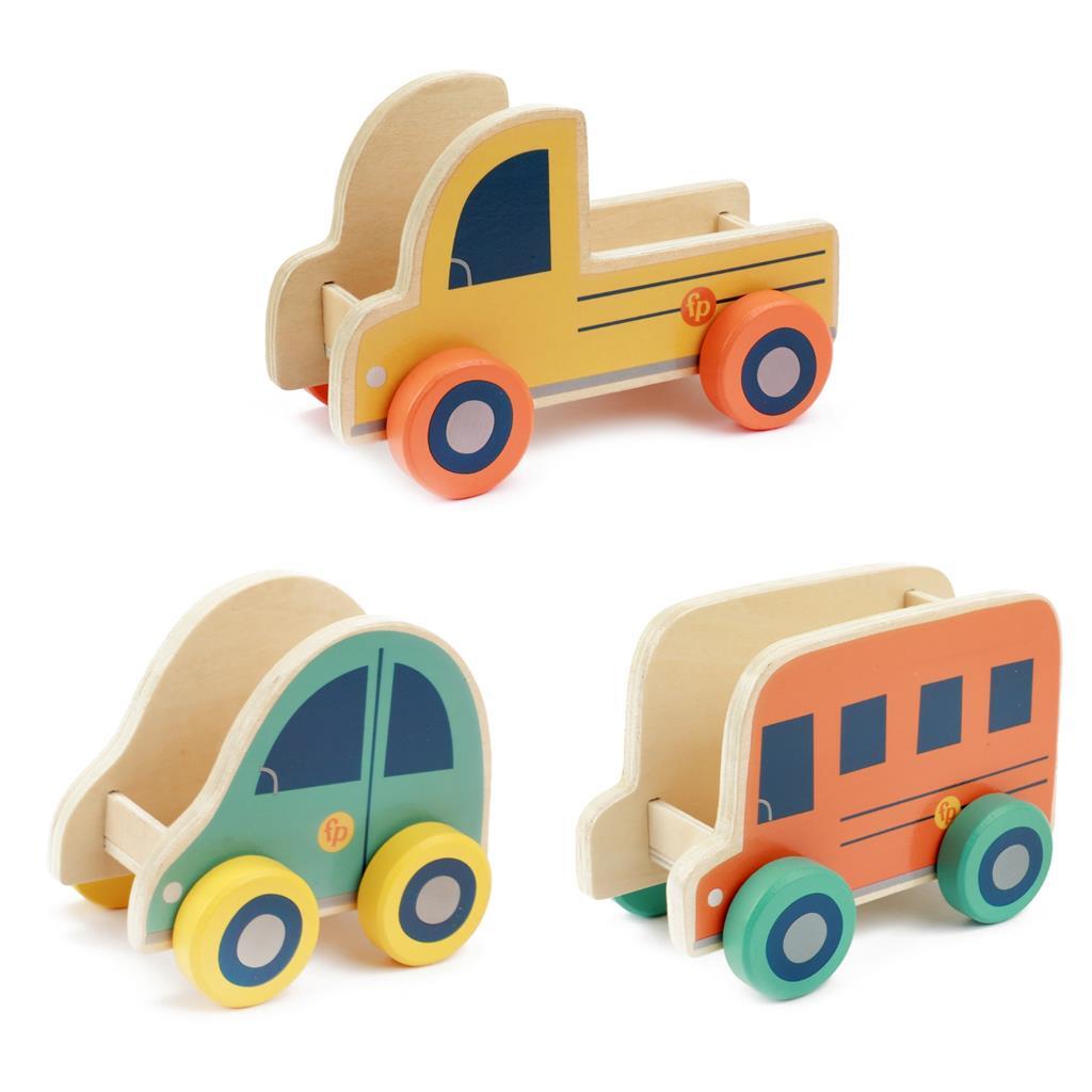 Fisher Price køretøjer Dierenset Wood, 6dlg.