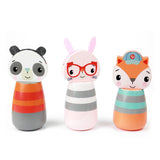 Fisher Price Houten Kegel Game Animals