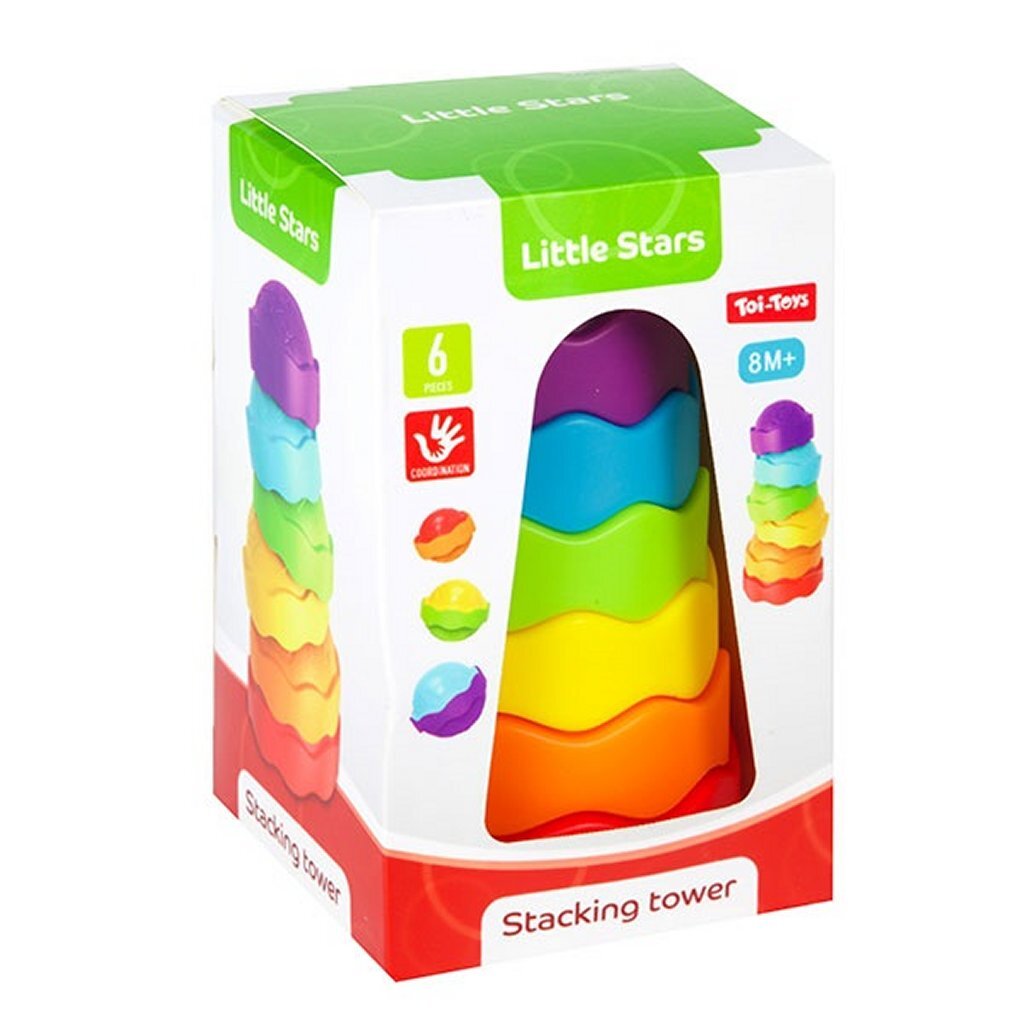 Kleng Stären Stack Tuerm Kuch 6-Stéck
