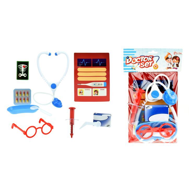 Set medico con spruzzatura e accessori in stetoscopio