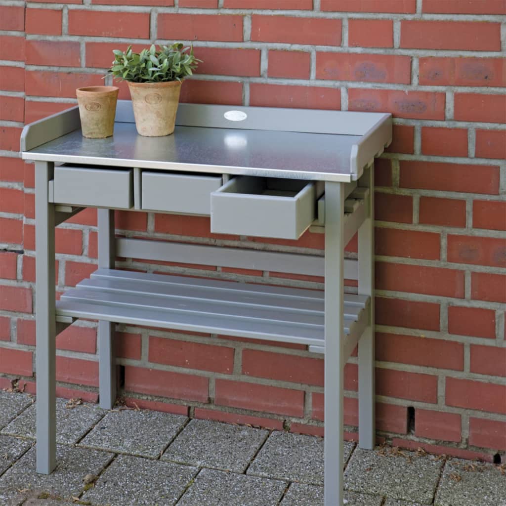 Esschert Design Esschert Design Garden Work Table Stolek šedá CF29G