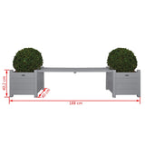 Esschert Design Esschert Design -Sofa mit Pflanzer grau CF33G