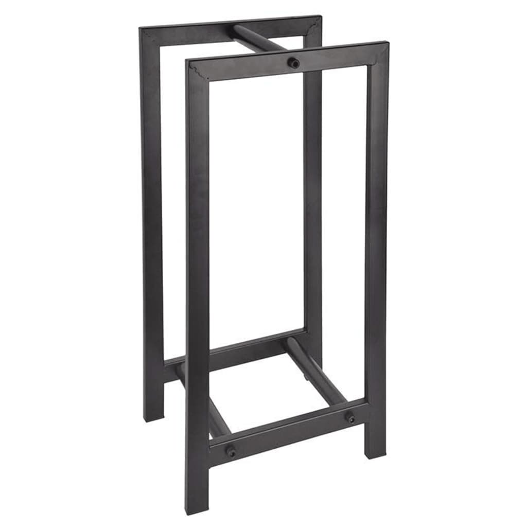 ESSCHERT Design leseni stojalo za shranjevanje črne