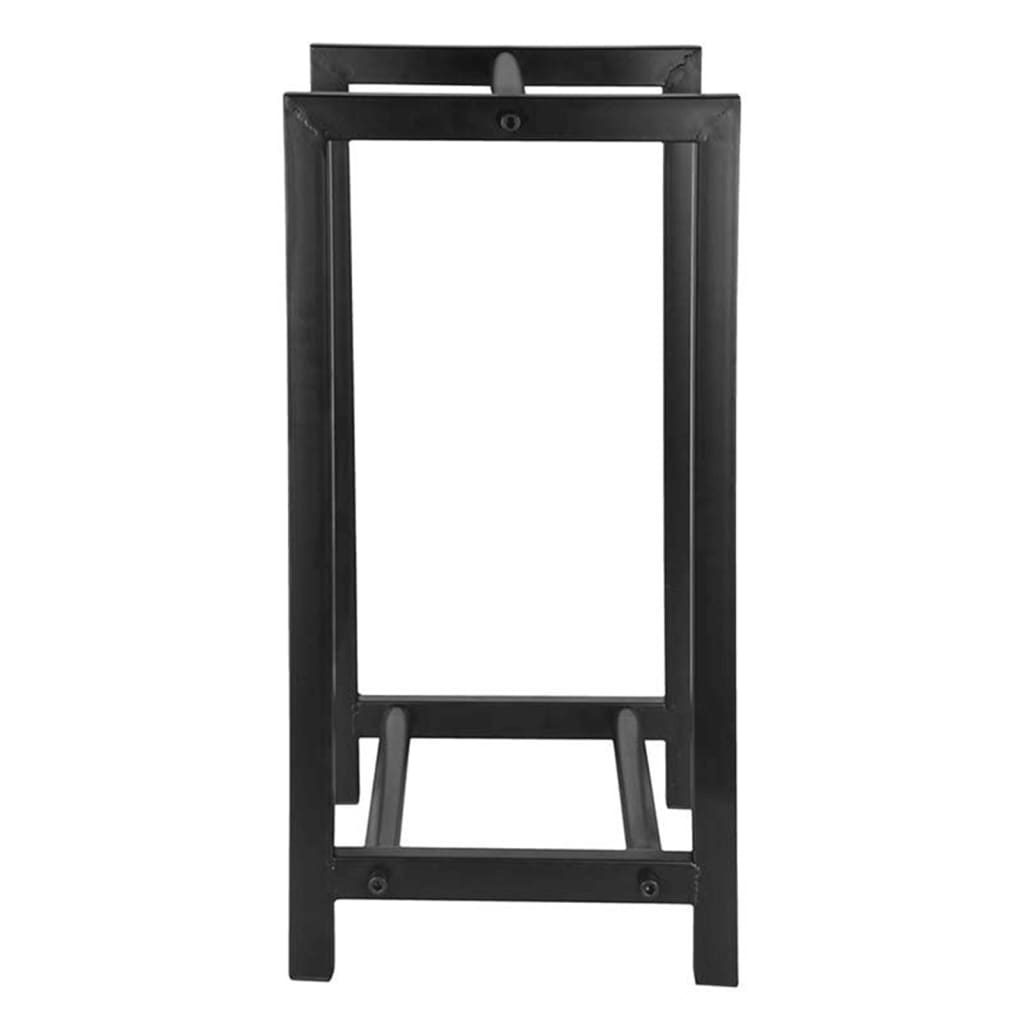 ESSCHERT Design leseni stojalo za shranjevanje črne