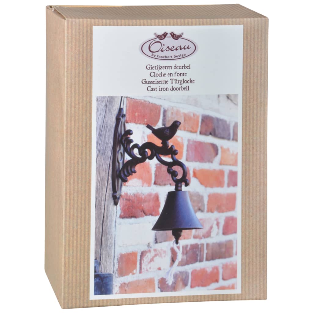 ESSCHERT DESIGN DOORBAL CAST IRON BROWN BR22