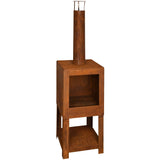 Esschert Design Esschert Design giardino camino con arrugginitura in legno -FF298 colorato