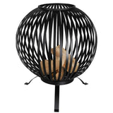 Esschert Design Esschert Design Fire Korf Ball -formet kulstofstål sort FF400