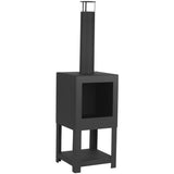 Esschert Design Esschert Design Garden kominek z drewnem czarny ff410