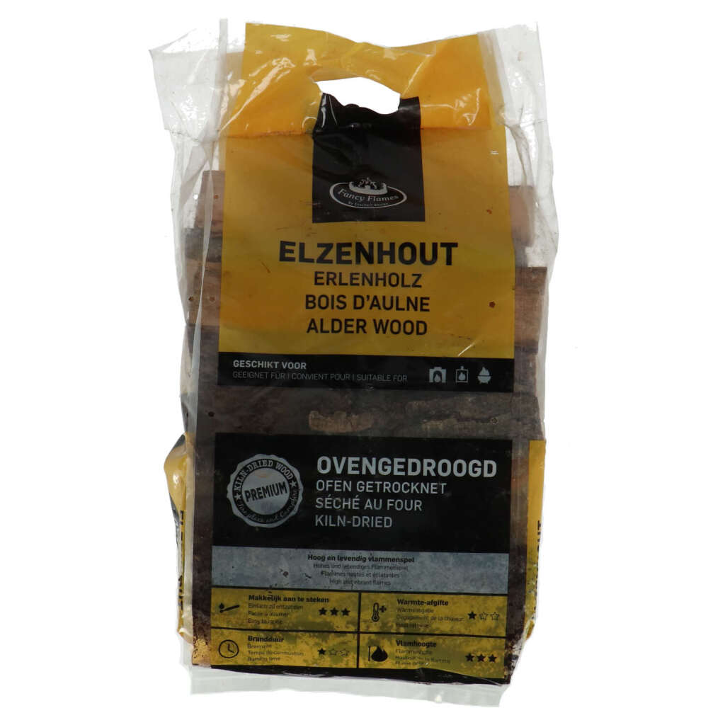 Oven -dried alder wood