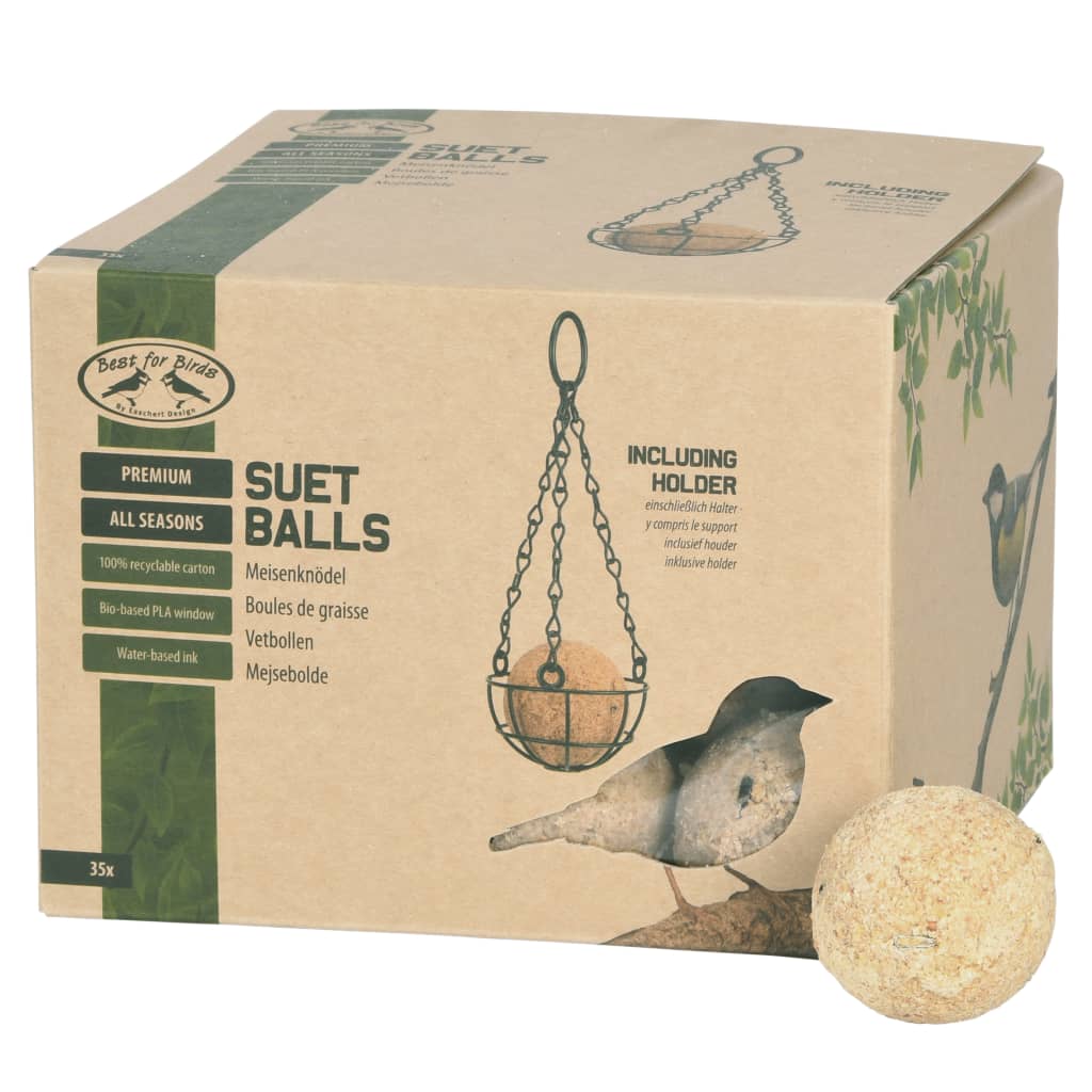 Esschert Design Bird Fat Balls 4 sezonní včetně držitele
