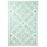 Esschert Design ESSCHERT Design Outdoor preproga 182x122 cm zelena in bela