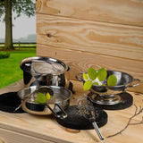 Esschert Design Esschert Design Play da cucina a 6 pezzi Set per acciaio inossidabile di fango