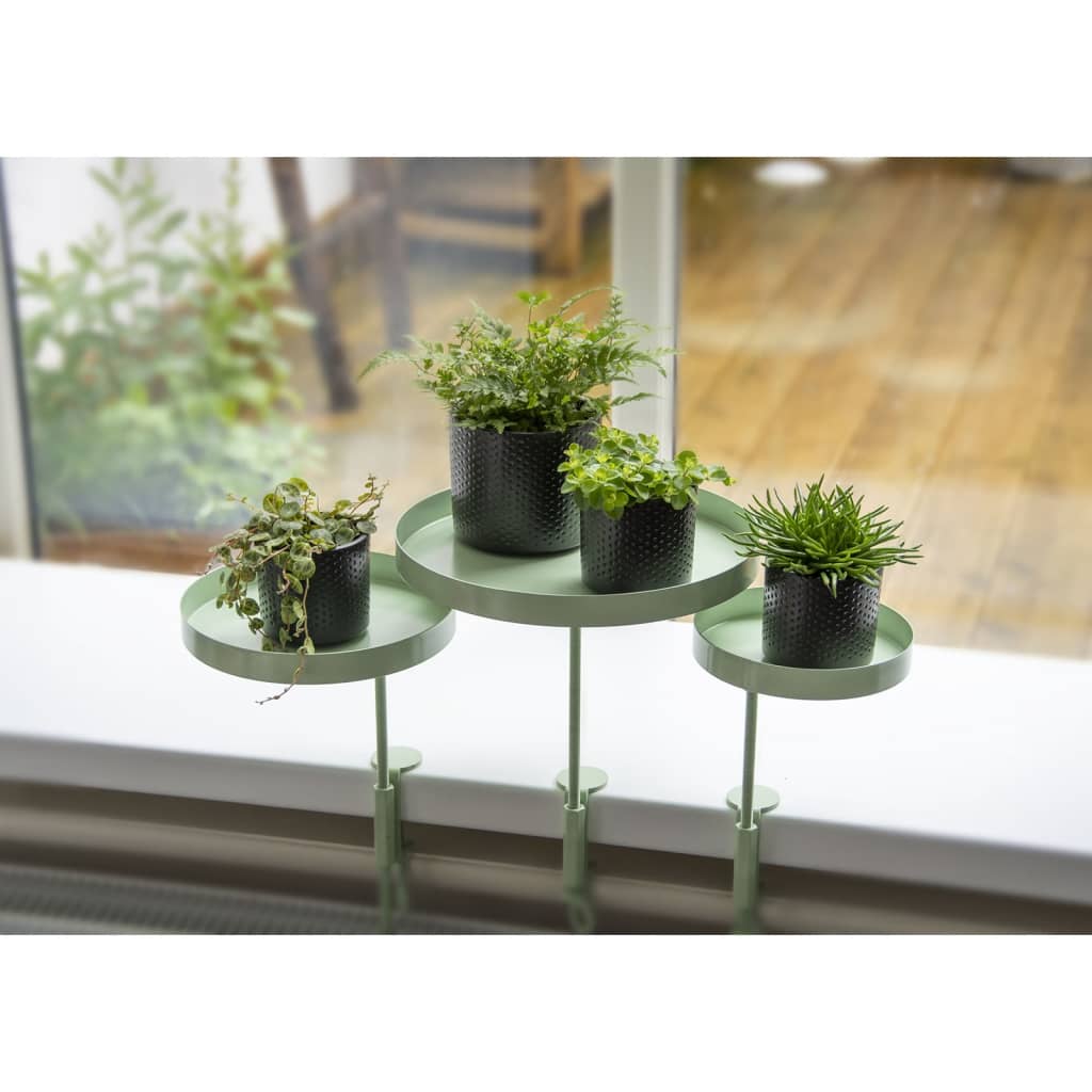 Esschert Design Esschert Design Rostl Blad se svorkou kolem m zelené